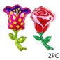 5PC Sunflower Daisy Rose Tulip Helium foil balloons Theme party decoration Mother's valentinesDay wedding Birthday dcorations