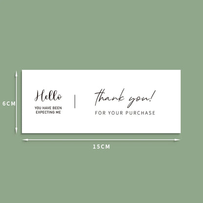 20-50pcs This Package Nice To Meet You Too Sticker Seal Label Thank You Small Business Handmade Merchandise Decoration Stickers