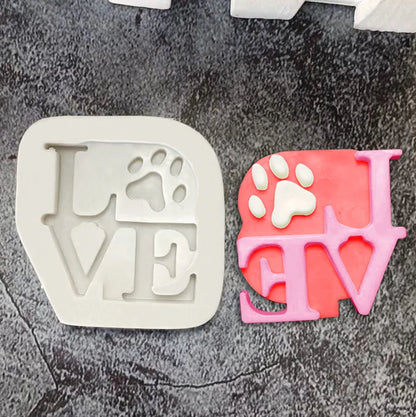 Bear LOVE Heart Silicone Sugarcraft Mold Resin Tools Cupcake Fondant Cake Decorating Tools