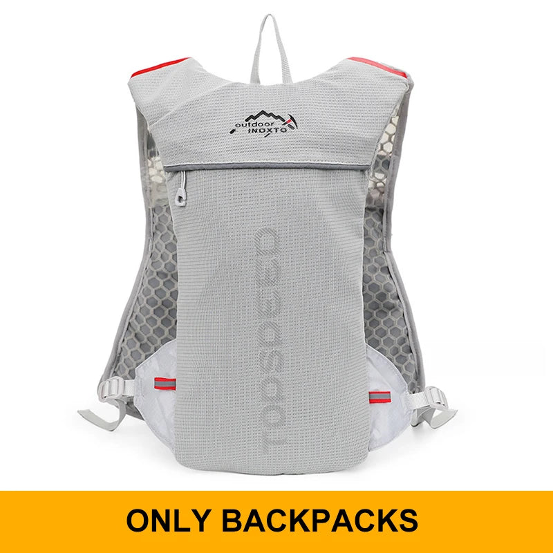 Outdoor Trail Running 5L Ultralight Backpack Hydration Jogging Vest Men Breathable Marathon Bicycle Bag Water Bottle 500ML