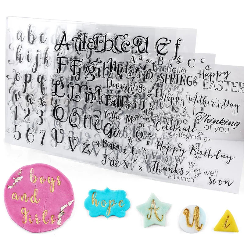 Stamps for Cookies Letters Cake Sweet Letters Stamp Decorating Tools Fondant Embossing DIY Alphabet Cutter Pastry Accessories
