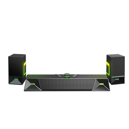 2.1CH Bluetooth Gaming Soundbar With External Independent Subwoofer Small Size Plastic Cabinet