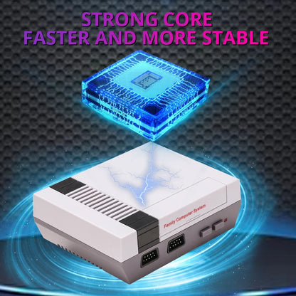Retro AV‑Output Video Game Console – 500 Built‑In Classic Games with Dual Gamepads for FC/NES