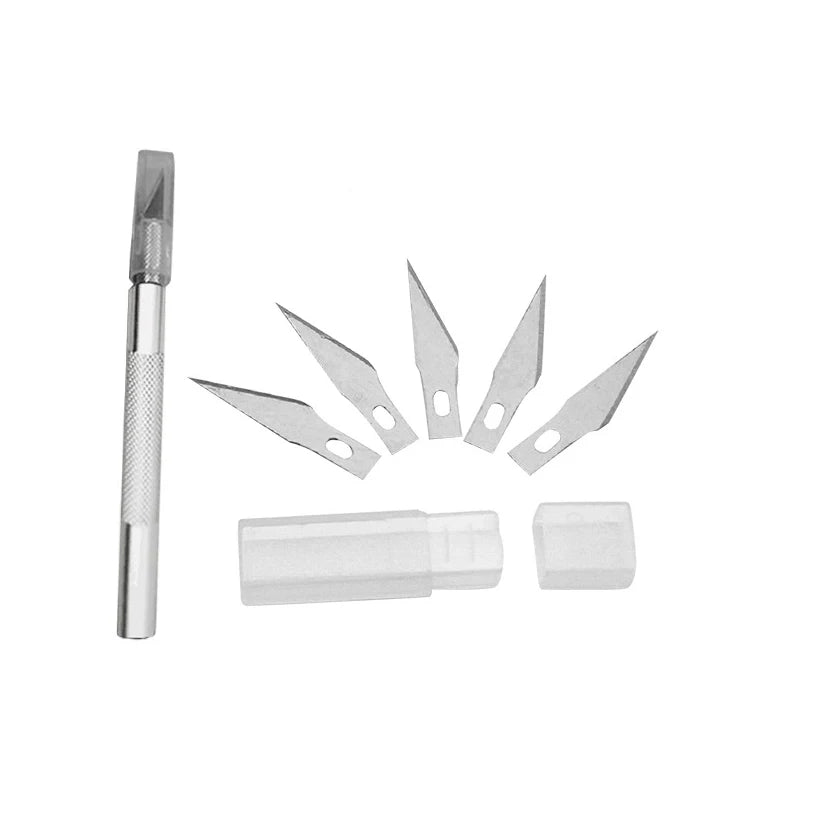 Sculpting Gum Paste Carving Baking Pastry Tools 6pcs Blades Knife Fruit Fondant Cake Decorating Tools