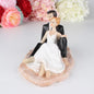 Romantic Bride & Groom Resin Figurine – Wedding Cake Topper for Valentine’s, Engagements & Anniversary Celebrations