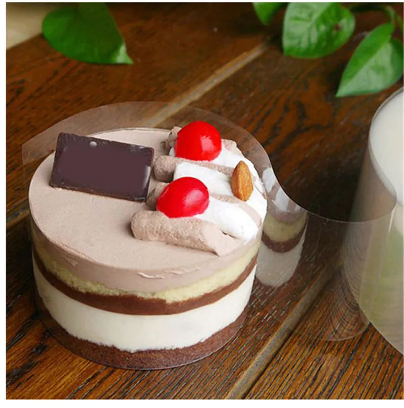 Cake Collars Transparent Cake Rolls Acetate Cake Collar Transparent Chocolate Mousse Collar Baking Surrounding Edge Decorating