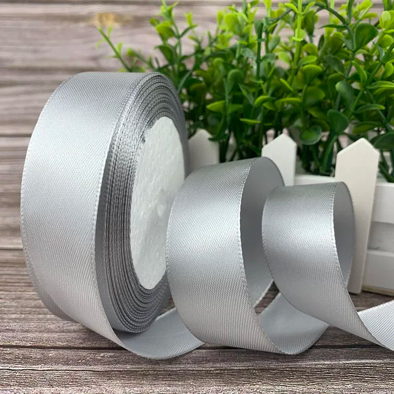 25 Yards/Roll Satin Ribbons For Crafts Bow Handmade Gift Wrapping Christmas Wedding Decorative Ribbon 6/10/15/20/25/40/50mm