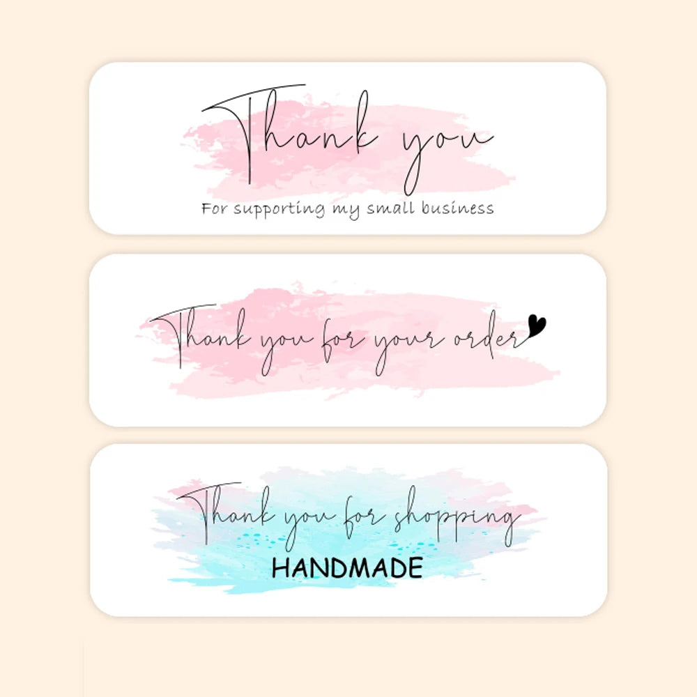 120Pcs Thank You for Your Order Stickers  Labels for Envelope Sealing for Small Business Decor Sticker Stationery Supply