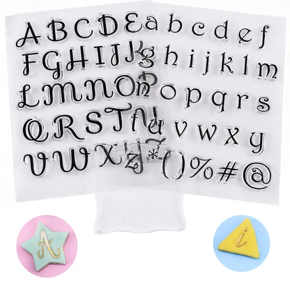 Stamps for Cookies Letters Cake Sweet Letters Stamp Decorating Tools Fondant Embossing DIY Alphabet Cutter Pastry Accessories