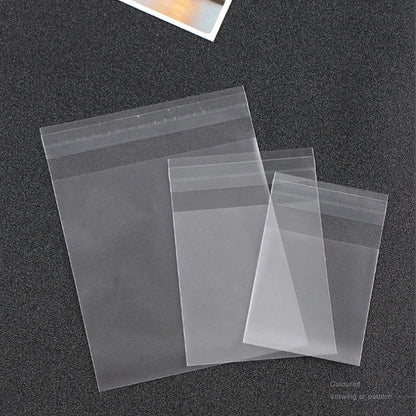 100pcs/lot Translucent Dots Plastic Cookie Packaging Bags Cupcake Wrapper Self Adhesive Bags Birthday Party Wedding Decorations