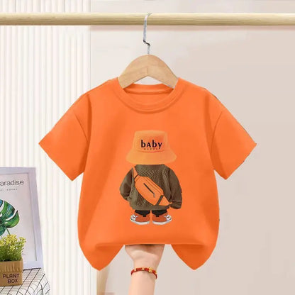 Summer Boys Sportswear Set Trendy Casual T-Shirt and Shorts Short-Sleeved Suit for Baby Boys