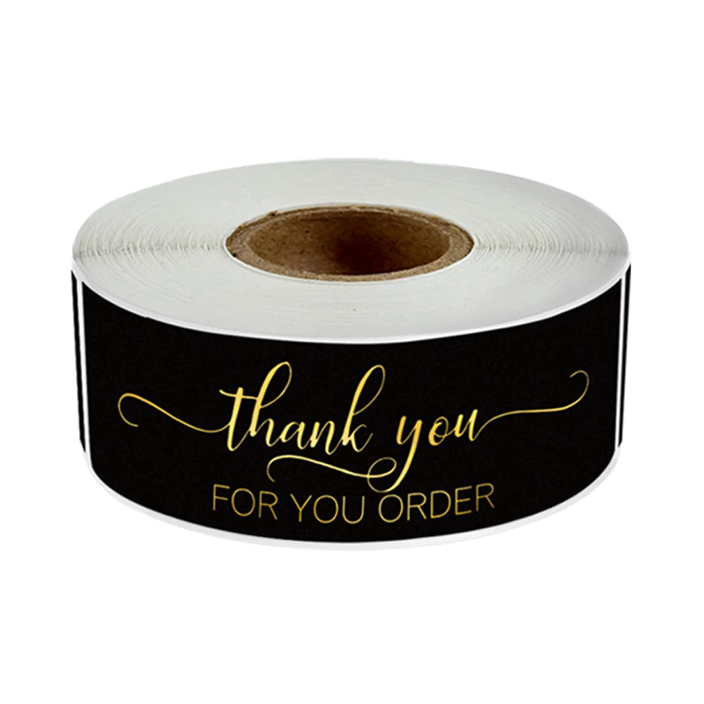 120Pcs Thank You for Your Order Stickers  Labels for Envelope Sealing for Small Business Decor Sticker Stationery Supply