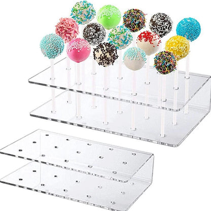 Cake Pop & Lollipop Stand – 15/20‑Hole Display Rack for Baking & Parties