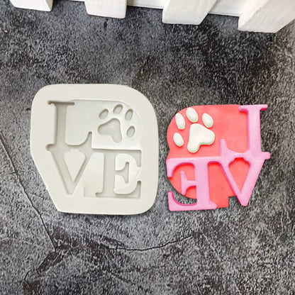Bear LOVE Heart Silicone Sugarcraft Mold Resin Tools Cupcake Fondant Cake Decorating Tools