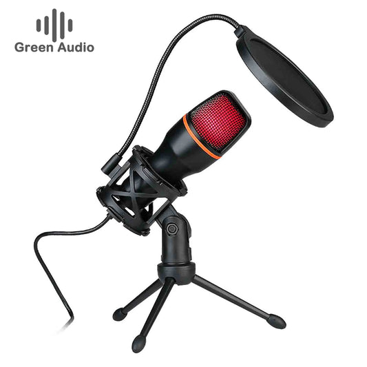 GAM-ME4 Private Model USB Condenser Microphone Kit with RGB Light Computer Recording Live Broadcast Karaoke Noise Reduction
