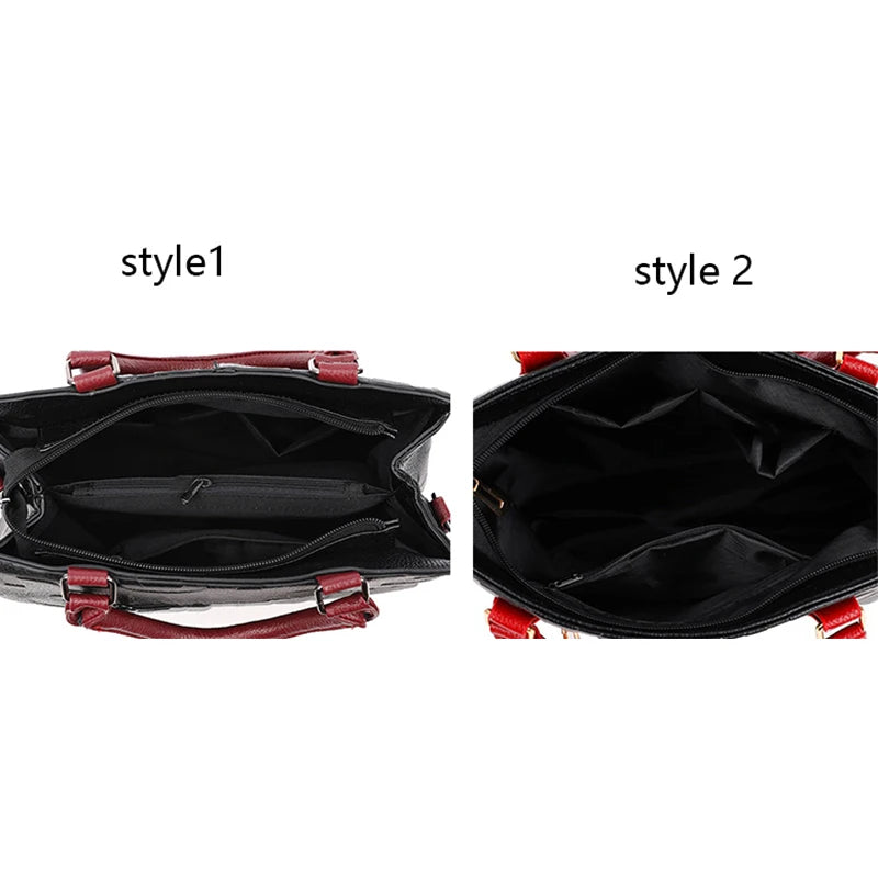 PU Leather Ladies Luxury Designer Large Capacity Shoulder Bag