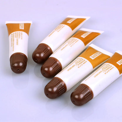 100pcs Vitamin A D Tattoo Aftercare Cream Gel Healing Skin Anti-Scar Preserve Color PMU Care Tattoo Accessories Brown