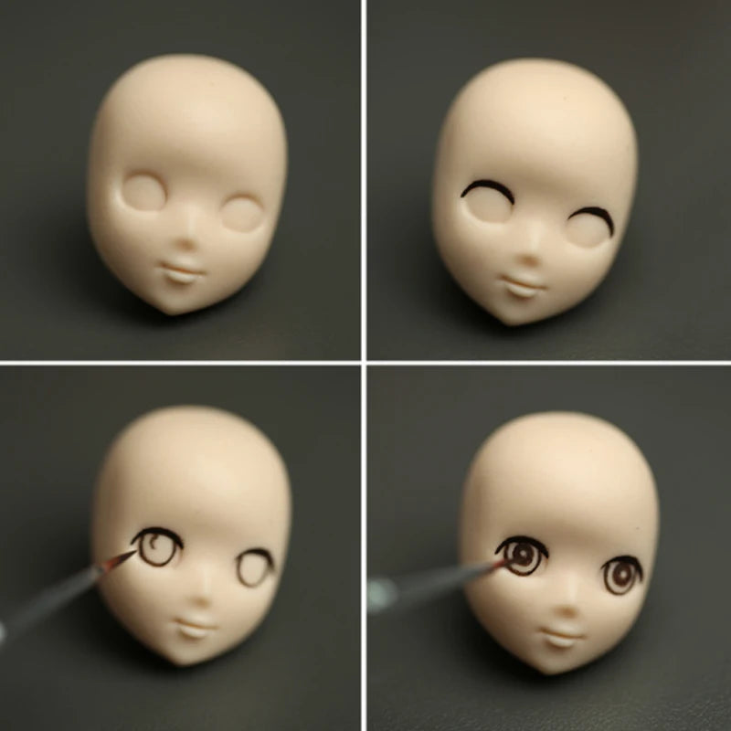 Dolls Face Silicone Mold Fondant Molds DIY Cake Decorating Tools Sugarcrafts Clay Chocolate Gumpaste Molds Baking Tools
