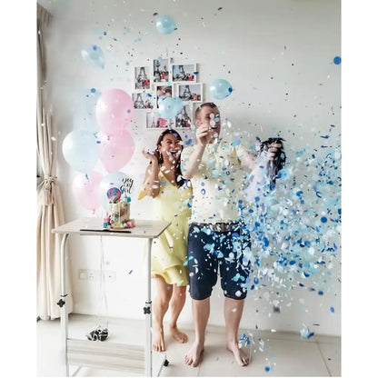 1 Set Giant Boy Or Girl Gender Reveal Black Latex Baby Shower Confetti Ballons