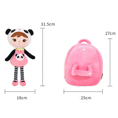 3D Koala & Panda Plush Kids Backpack – Personalized Cartoon School Bag for Boys & Girls