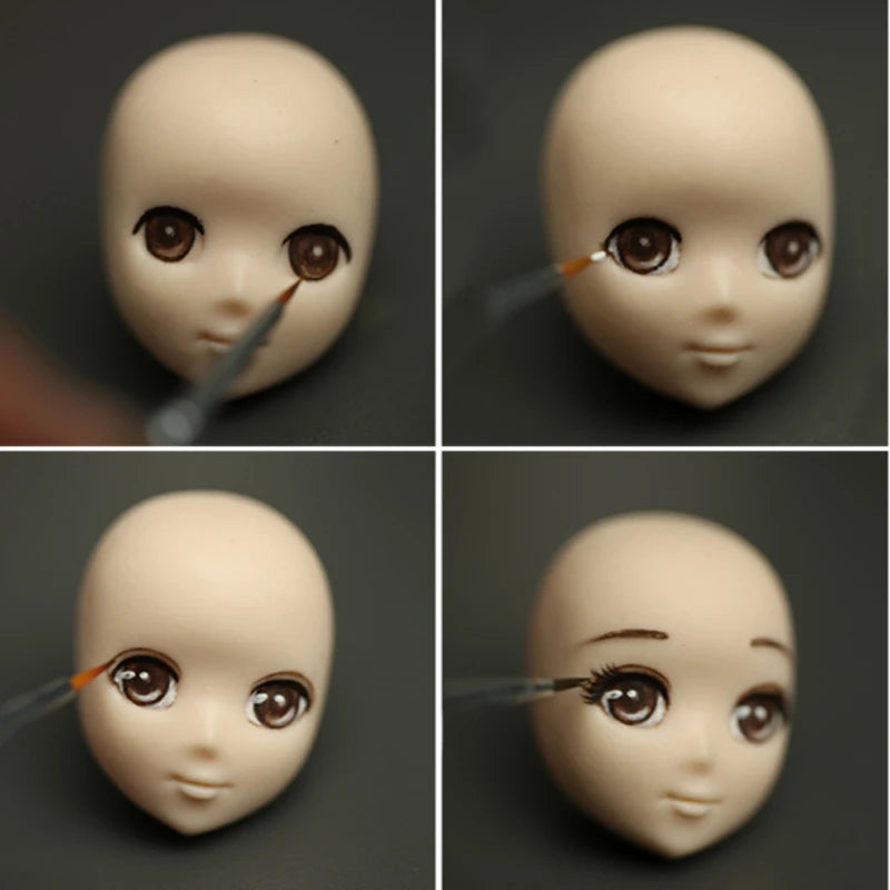 Dolls Face Silicone Mold Fondant Molds DIY Cake Decorating Tools Sugarcrafts Clay Chocolate Gumpaste Molds Baking Tools