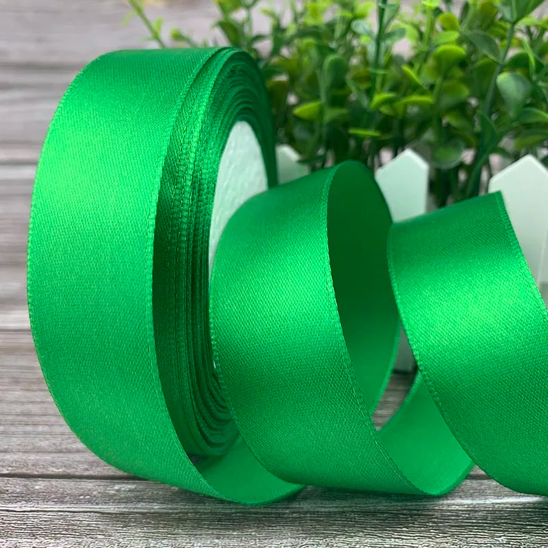25 Yards/Roll Satin Ribbons For Crafts Bow Handmade Gift Wrapping Christmas Wedding Decorative Ribbon 6/10/15/20/25/40/50mm