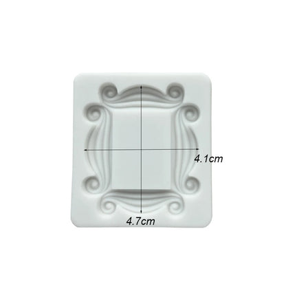 Photo Frame Mirror Silicone Mold Resin Tools Sugarcraft Cupcake Baking Mold Fondant Cake Decorating Tools