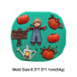 DIY Halloween Decoration Series Fondant Silicone Mold Skull Pumpkin Alphabet Styles Chocolate Sugar Dessert Kitchen Baking Tools