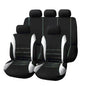 Auto Parts Car Seat Cover Polyester Fabric 2/4/9 Piece Set Four Season Universal Front/Rear Car Seat Cushion
