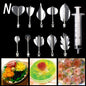14 style 3D Gelatin Cake  Mold Jelly Art Pudding Flowers Stainless Steel Nozzle Syringe  Needle Kit Cake Decorating Tools
