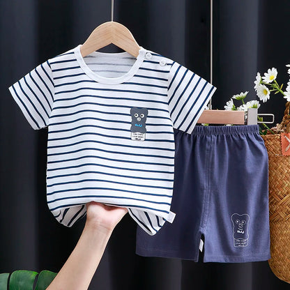 Kids Clothes Set Baby Boy/Girl T-Shirt + Shorts Summer Clothing