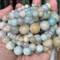 Natural Stone Beads 4-10mm Amethysts Lava Turquoises Agates Jades Garnet Quartzs Beads For Jewelry Making DIY Bracelet Necklace