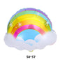 New large cloud rainbow series aluminum film balloon children's toy birthday party kindergarten classroom decoration supplies