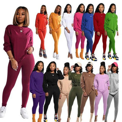 Fall Clothing for Hoodie Women Crop Top Sweater Set 2022 Custom logo Two Pieces Jogger Women Matching Set Clothing 2 Pieces
