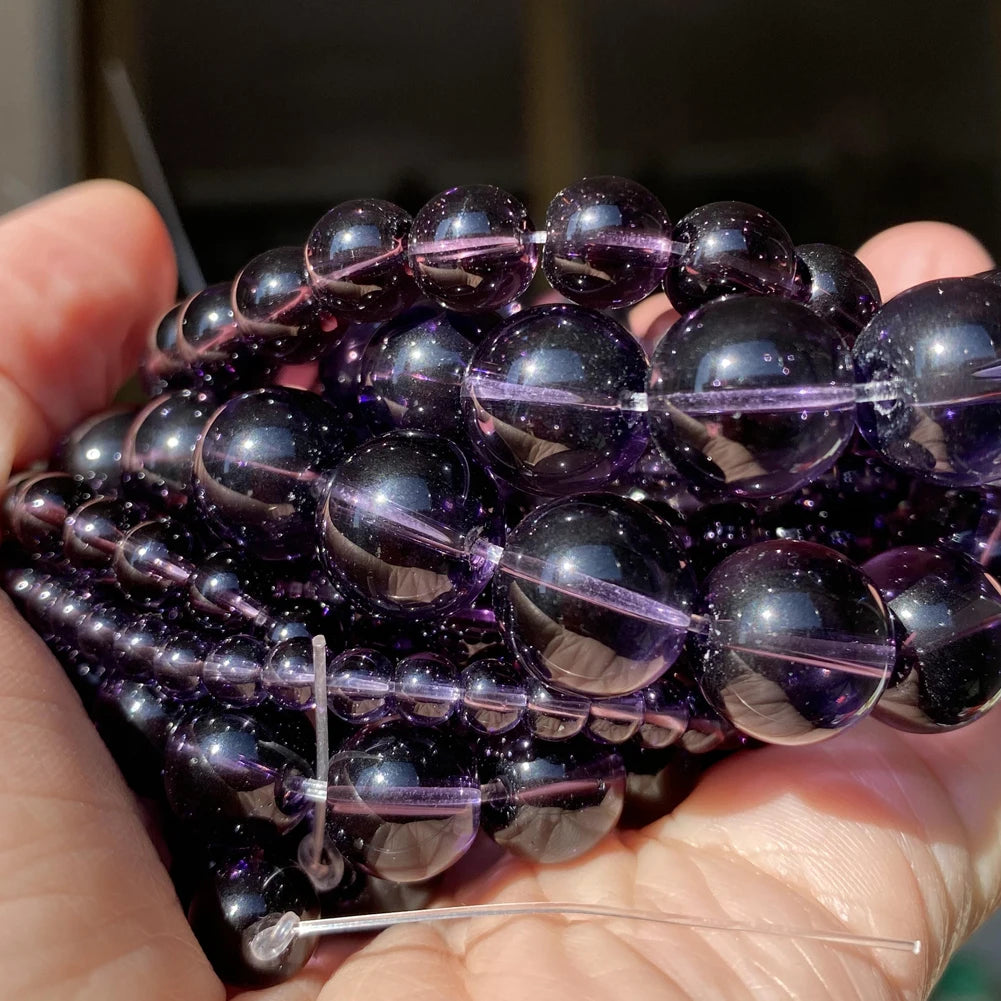 Natural Stone Beads 4-10mm Amethysts Lava Turquoises Agates Jades Garnet Quartzs Beads For Jewelry Making DIY Bracelet Necklace