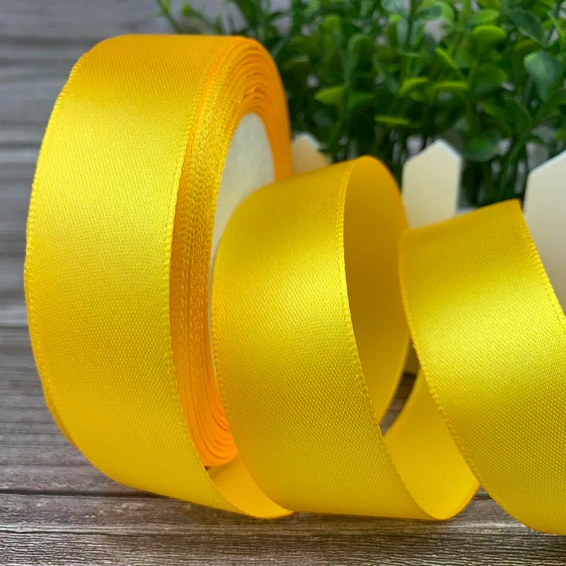 25 Yards/Roll Satin Ribbons For Crafts Bow Handmade Gift Wrapping Christmas Wedding Decorative Ribbon 6/10/15/20/25/40/50mm