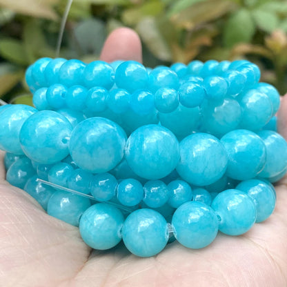 Natural Stone Beads 4-10mm Amethysts Lava Turquoises Agates Jades Garnet Quartzs Beads For Jewelry Making DIY Bracelet Necklace
