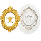 Photo Frame Mirror Silicone Mold Resin Tools Sugarcraft Cupcake Baking Mold Fondant Cake Decorating Tools