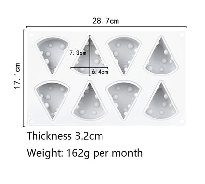 8 Even Cheese Mousse Silicone Cake Decorating Mold For Baking Mould Dessert Mousse Pastry Mould Ice Cream Mold Kitchen Tools