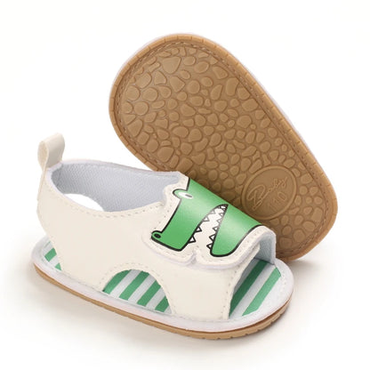 Toddler First Walker Baby Crib Newborn Baby Summer Sandals Infant Boy Girl Shoes Rubber Soft Sole Non-Slip