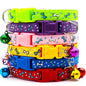 100Pcs Dog Collar With Bells Adjustable