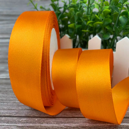 25 Yards/Roll Satin Ribbons For Crafts Bow Handmade Gift Wrapping Christmas Wedding Decorative Ribbon 6/10/15/20/25/40/50mm