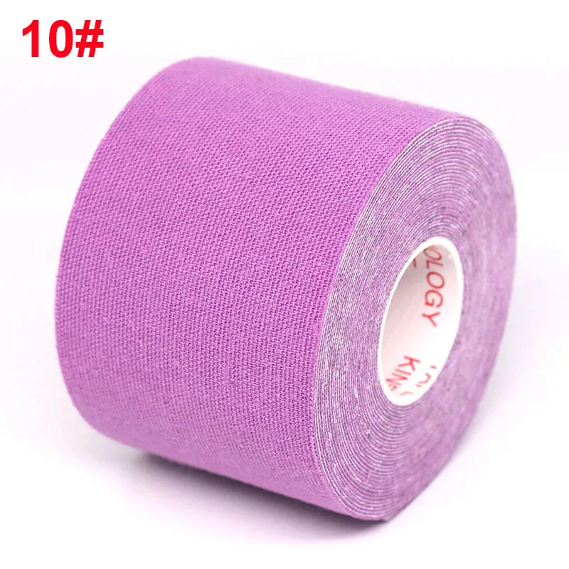 Waterproof Kinesiology Tape (5 Sizes) – Elastic Athletic Support Bands for Sports Recovery, Gym Training & Muscle Relief