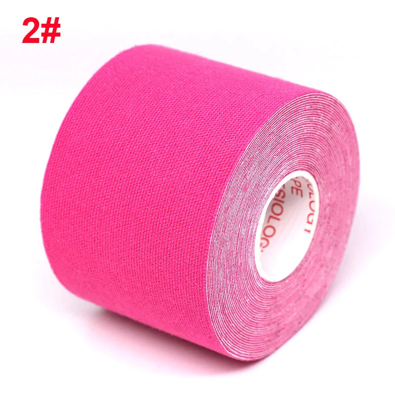 Waterproof Kinesiology Tape (5 Sizes) – Elastic Athletic Support Bands for Sports Recovery, Gym Training & Muscle Relief