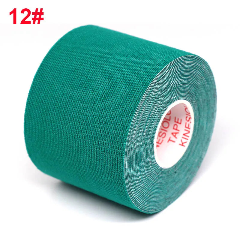 Waterproof Kinesiology Tape (5 Sizes) – Elastic Athletic Support Bands for Sports Recovery, Gym Training & Muscle Relief
