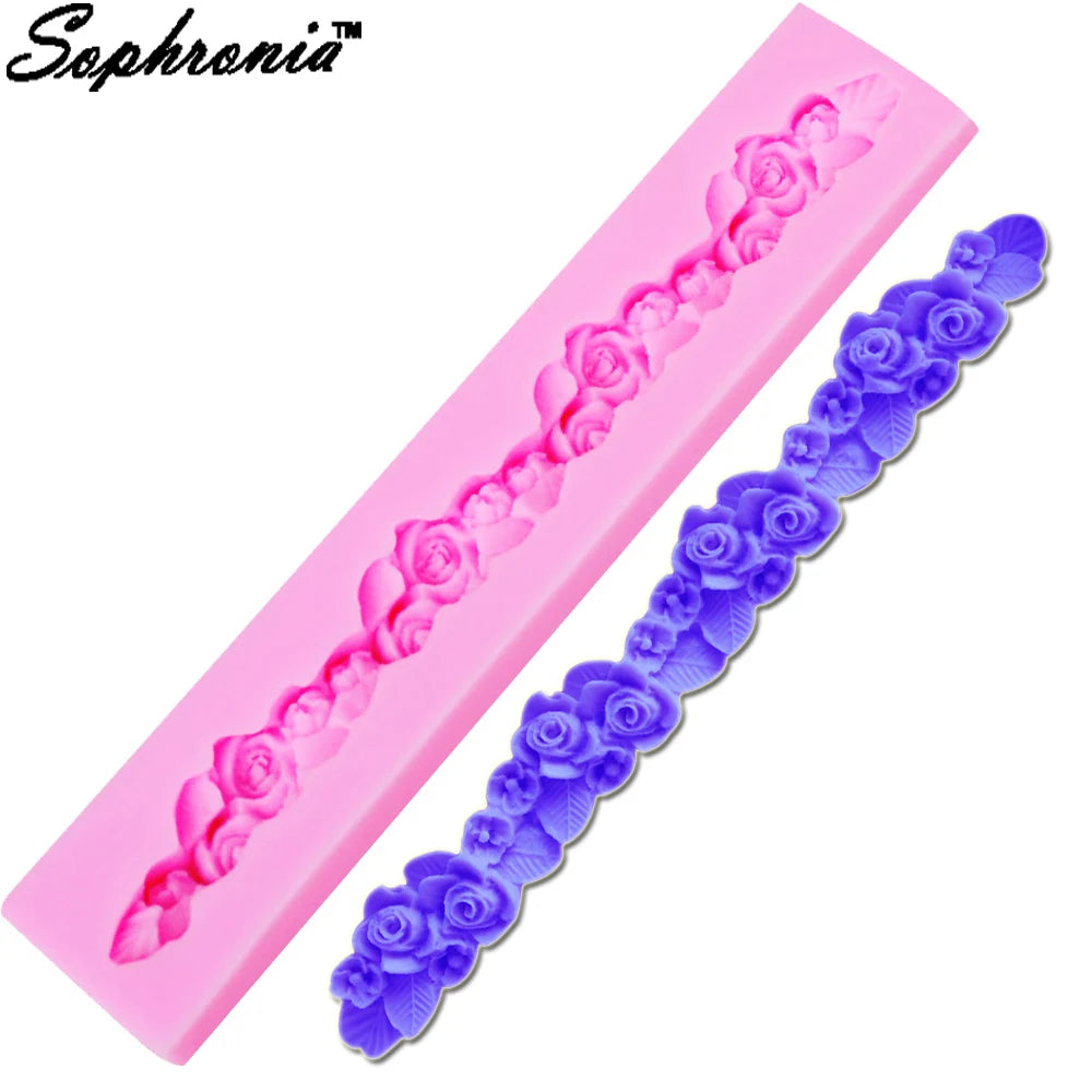 Valentine Rose Silicone Cake Mold – Fondant, Cupcake & Candy Decorating Tool