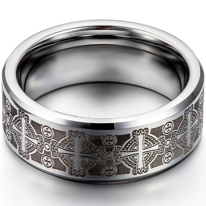 Tungsten Vintage Men's Ring 8mm