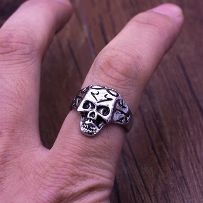 Wholesale High Quality 25pcs/lot Skull Skeleton Gothic Biker Rings Top styles Mixed Fashion Jewerly lot