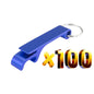 Lot 100pcs Free Customized Aluminium Portable Can Opener Key Chain Ring Can Opener Restaurant Promotion Giveaway  Logo Gifts