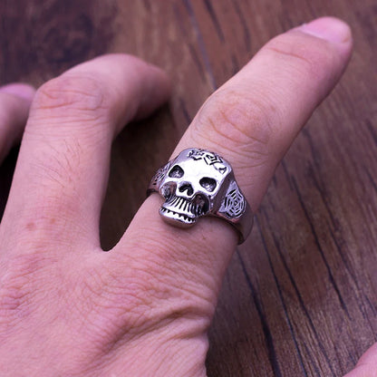 Wholesale High Quality 25pcs/lot Skull Skeleton Gothic Biker Rings Top styles Mixed Fashion Jewerly lot